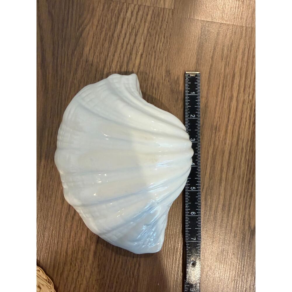 Ceramic White Shell Dish - Picture 3 of 5